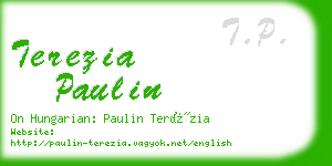 terezia paulin business card